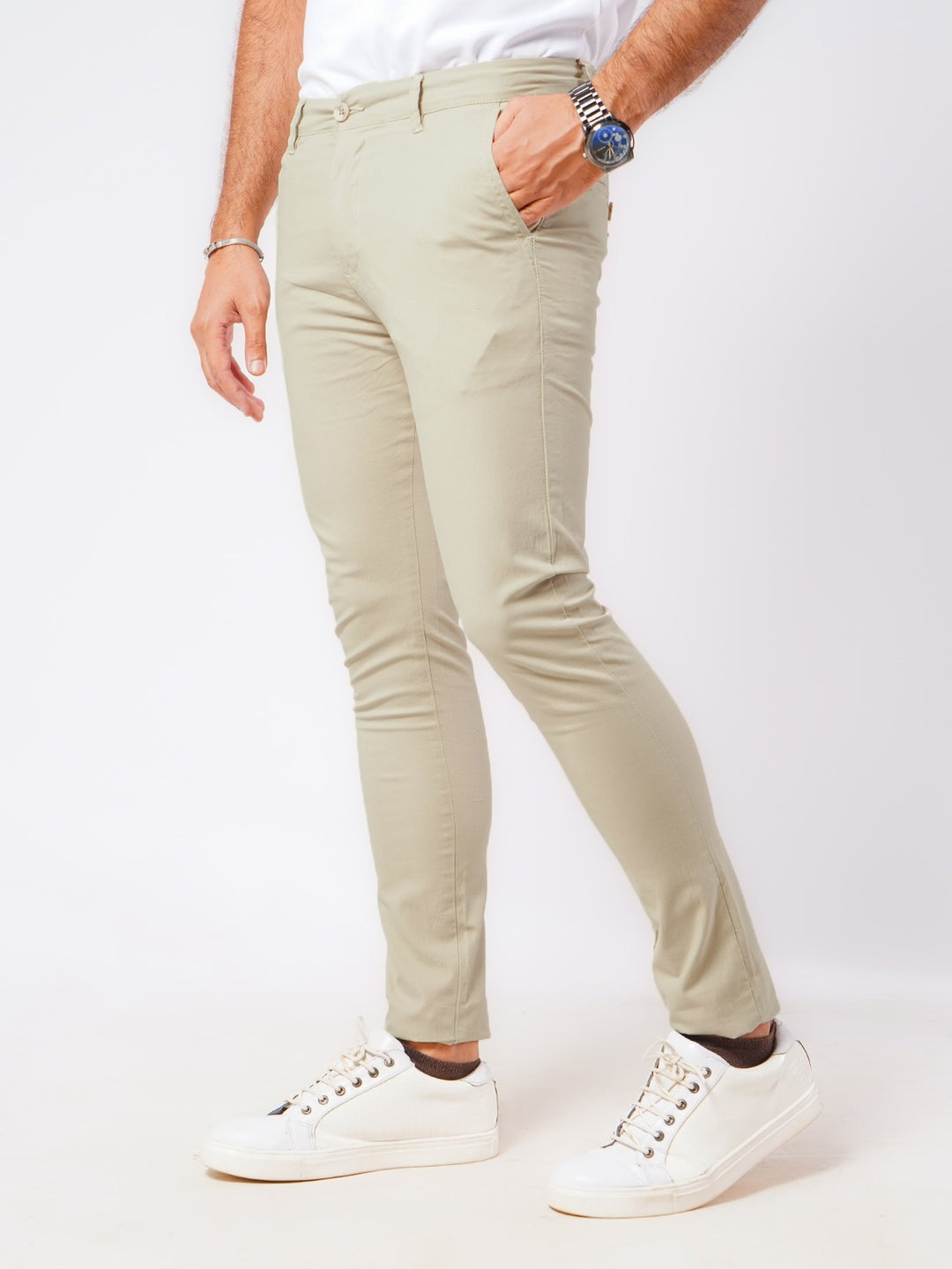 Premium Cream Cotton Pant