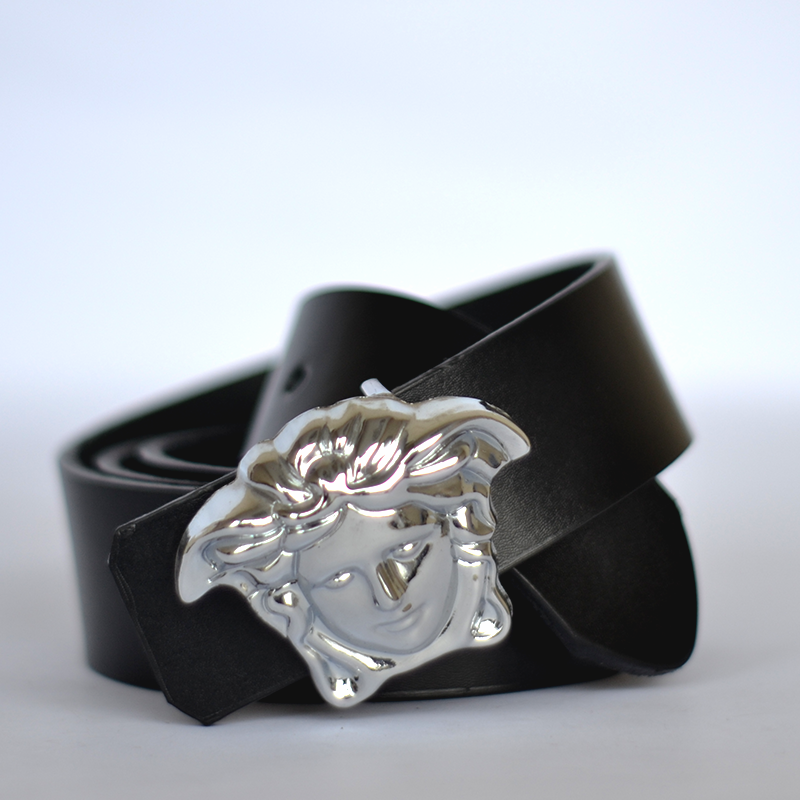 CRS CLASSIC SILVER LA M-E-D-U-S-A LEATHER BELT