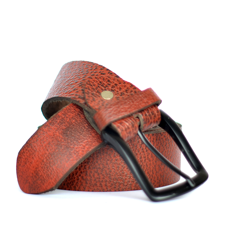 CRS PREMIUM BROWN ABSTRACT LEATHER BELT