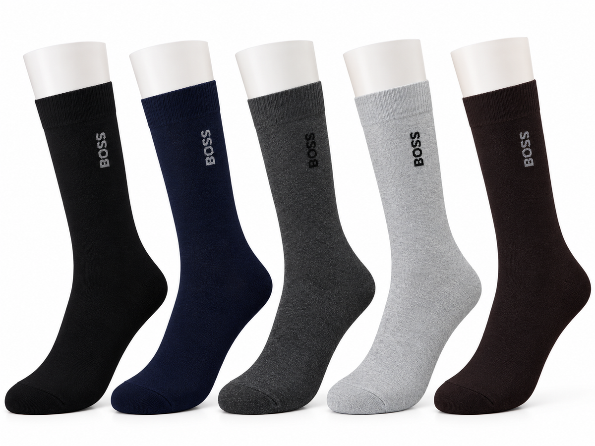 H-ugo B-oss Men’s Formal Socks – Pack of 5