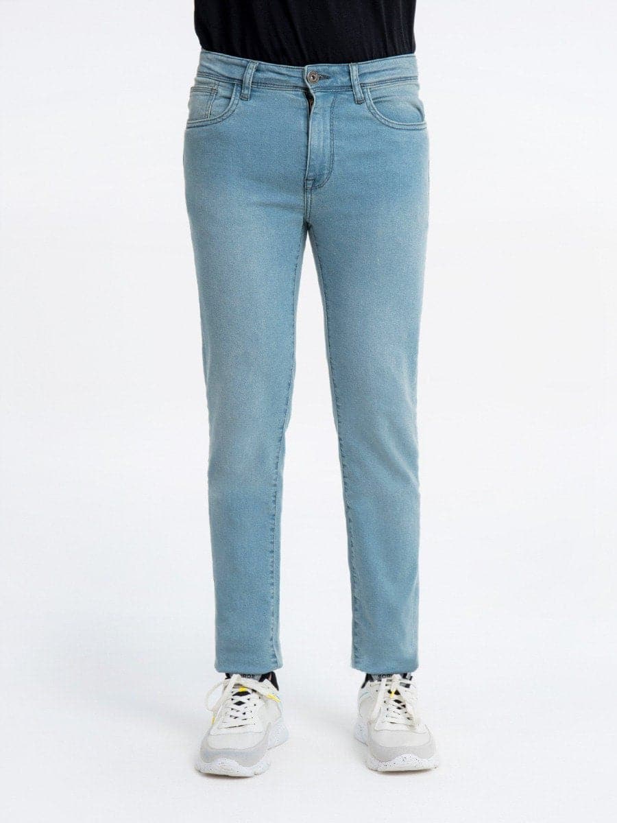 Stretch Light-blue Jeans Slim-Fit