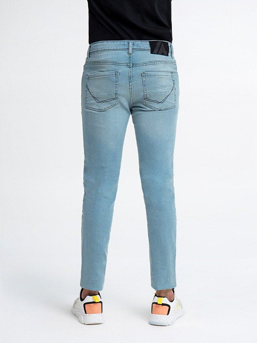 Stretch Light-blue Jeans Slim-Fit