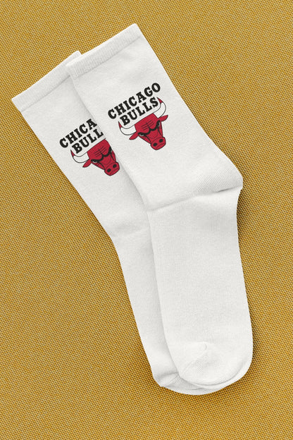 CRS CHICAGO BULLS COTTON SPORTS SOCKS ( PACK OF 3 )