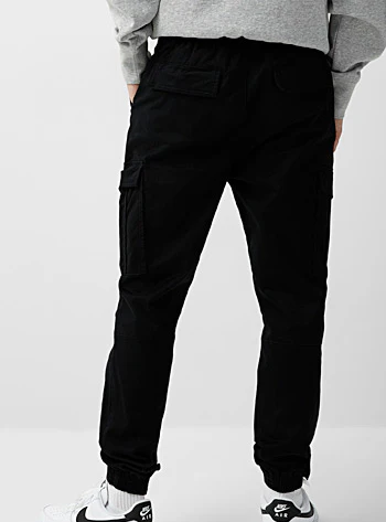 BLACK CARGO TROUSER