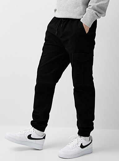 BLACK CARGO TROUSER