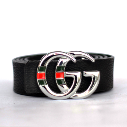 CRS BRANDED GG LEATHER BELT