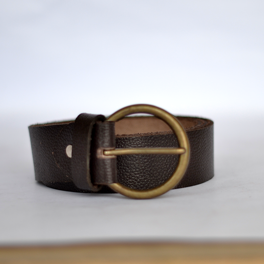 CRS PREMIUM CHOCO BROWN LEATHER BELT