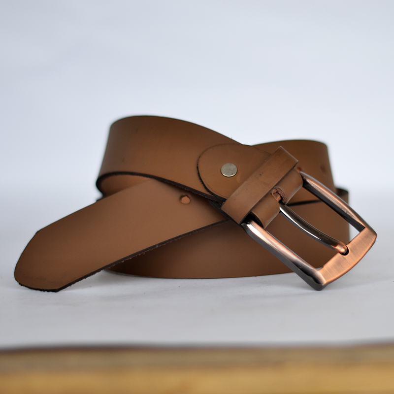 CRS MUSTARD BROWN LEATHER BELT