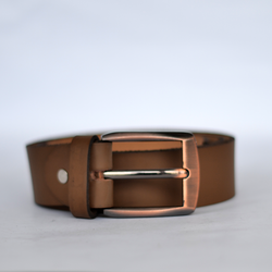 CRS MUSTARD BROWN LEATHER BELT