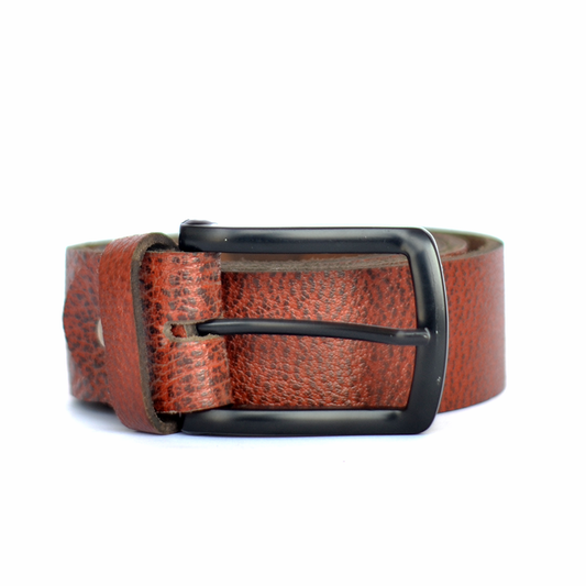 CRS PREMIUM BROWN ABSTRACT LEATHER BELT