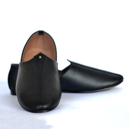 BLACK VINTAGE SLIP-ONS